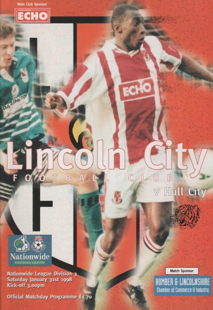 Lincoln City v Hull City 31-Jan-1998