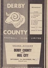 Derby County v Hull City 03-Dec-1966