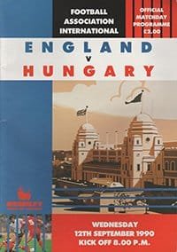 England v Hungary 12-Sep-1990