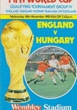 England v Hungary 18-Nov-1981