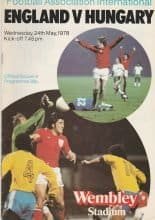 England v Hungary  24-May-1978
