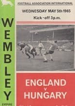 England v Hungary 05-May-1965