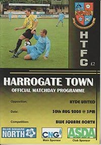 Harrogate Town v Hyde United 30-Aug-2008
