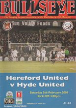 Hereford United v Hyde United 05-Feb-2005