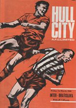 Hull City v Inter Bratislava 01-Mar-1968
