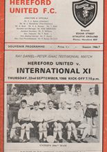 Hereford United v International XI 22-Sep-1966