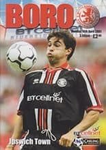Middlesbrough v Ipswich Town 16-Apr-2001
