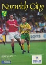 Norwich City v Ipswich Town 25-Aug-1993