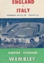 England v Italy  06-May-1959