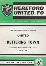 Hereford United v Kettering Town 14-Nov-1970