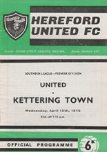 Hereford United v Kettering Town 15-Apr-1970