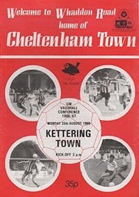 Cheltenham Town v Kettering Town 25-Aug-1986