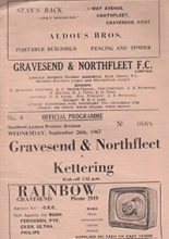 Gravesend & Northfleet v Kettering Town 26-Sep-1962