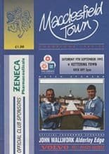 Macclesfield Town v Kettering Town 09-Sep-1995