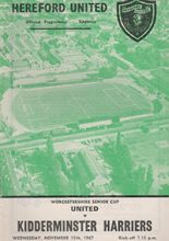 Hereford United v Kidderminster Harriers 15-Nov-1967
