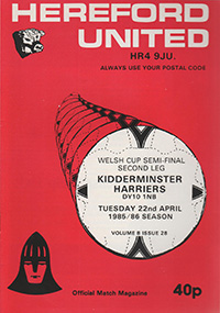 Hereford United v Kidderminster Harriers 22-Apr-1986