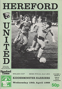 Hereford United v Kidderminster Harriers 19-Apr-1989