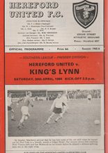 Hereford United v King's Lynn 30-Apr-1966