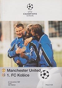 Manchester United v 1.FC Kosice 27-Nov-1997