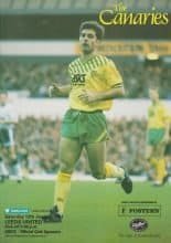 Norwich City v Leeds United 12-Jan-1991