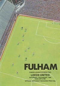Fulham v Leeds United 17-Aug-1985