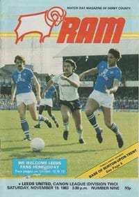 Derby County v Leeds United 19-Nov-1983