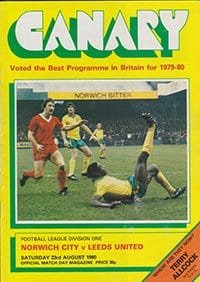 Norwich City v Leeds United 23-Aug-1980