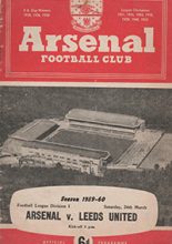 Arsenal v Leeds United 26-Mar-1960