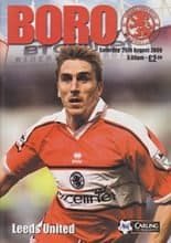 Middlesbrough v Leeds United 26-Aug-2000