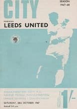 Manchester City v Leeds United 28-Oct-1967