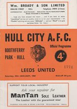 Hull City v Leeds United 30-Jan-1960