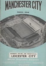 Manchester City v Leicester City 17-Oct-1959