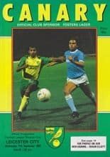 Norwich City v Leicester City 17-Sep-1986