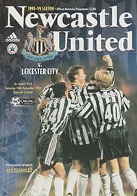 Newcastle United v Leicester City 19-Dec-1998