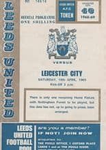 Leeds United v Leicester City 19-Apr-1969