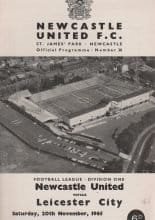 Newcastle United v Leicester City 20-Nov-1965