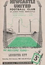 Newcastle United v Leicester City 23-Jan-1960