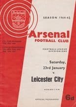 Arsenal v Leicester City 23-Jan-1965
