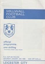 Millwall v Leicester City 25-Jan-1969