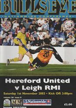 Hereford United v Leigh RMI 01-Nov-2003