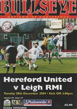 Hereford United v Leigh RMI 28-Dec-2004