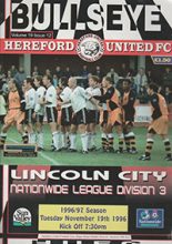Hereford United v Lincoln City 19-Nov-1996