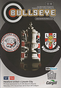 Hereford United v Lincoln City 27-Nov-2010