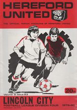 Hereford United v Lincoln City 02-Apr-1980