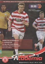 Hamilton Academical v Livingston 23-Feb-2013