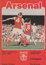 Arsenal v Liverpool 02-Dec-1978