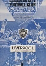Leicester City v Liverpool 17-Dec-1966