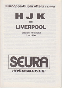 HJK Helsinki v Liverpool 19-Oct-1982