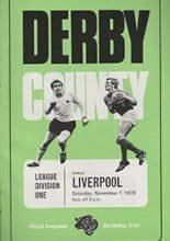 Derby County v Liverpool 07-Nov-1970