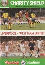 Liverpool v West Ham United  09-Aug-1980
